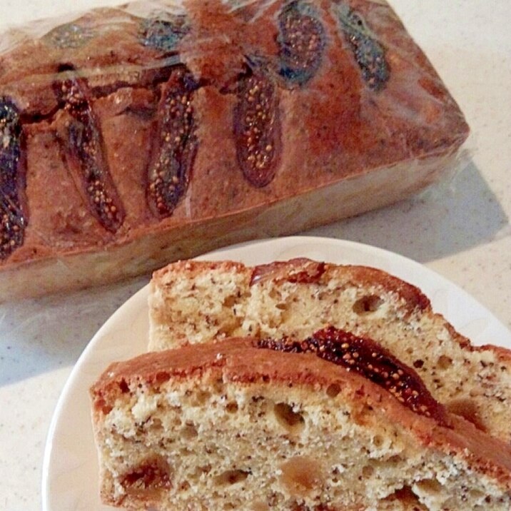 干しいちじくと紅茶のパウンドケーキ